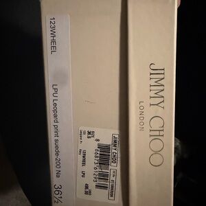 Jimmy Choo Leopard Print Suede Footwear